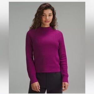 Lululemon mock neck cotton blend sweater
size large new with tags
